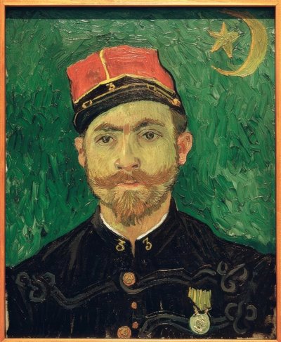 Porträtt av Milliet av Vincent van Gogh
