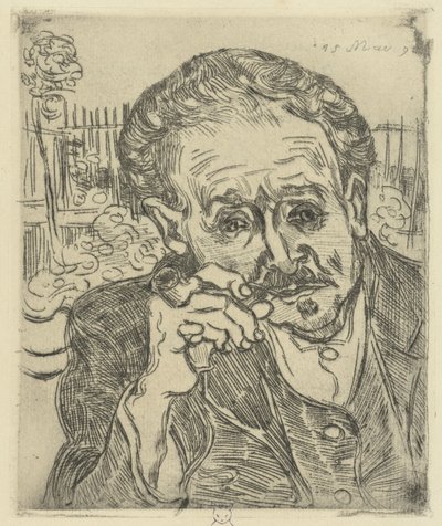 Porträtt av Dr Gachet av Vincent van Gogh