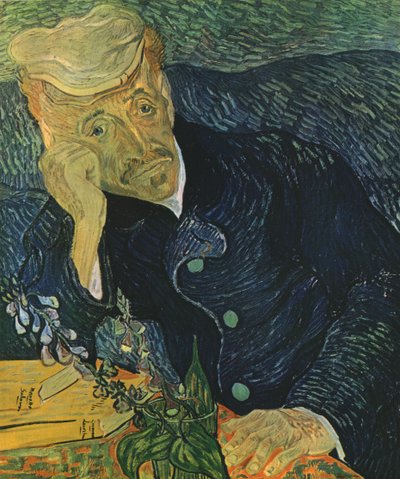 Porträtt av Dr Paul Gachet, juni 1890, 1947. av Vincent van Gogh