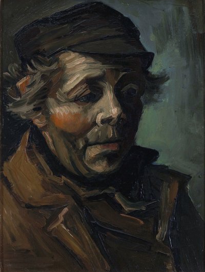 Porträtt av en bonde: studie till ”Potatisätarna”  av Vincent van Gogh