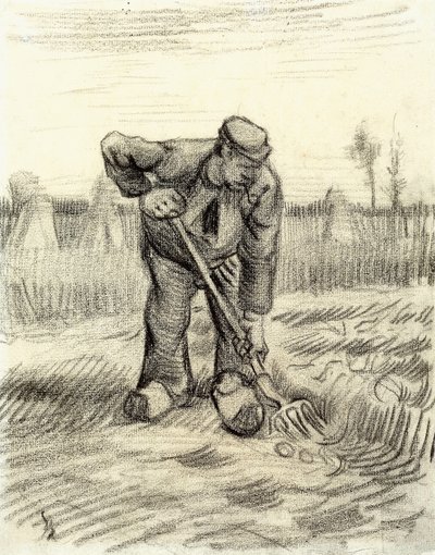 Potatissamlare, 1885 av Vincent van Gogh
