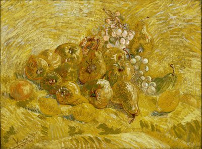 Kvitten, citroner, päron och vindruvor, 1887-1888 av Vincent van Gogh