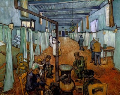 Sovsal på sjukhuset i Arles av Vincent van Gogh