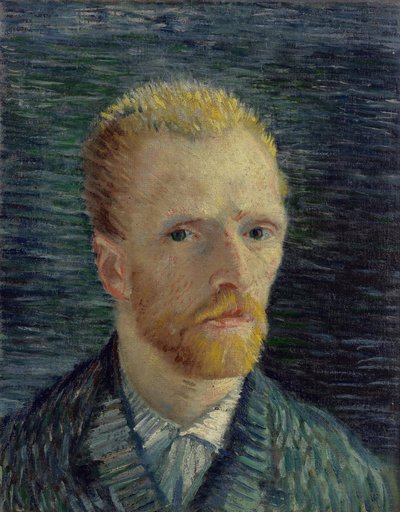 Självporträtt av Gogh, Vincent, van (1853-1890). Olja på duk, storlek: 42,2x34,5 av Vincent van Gogh