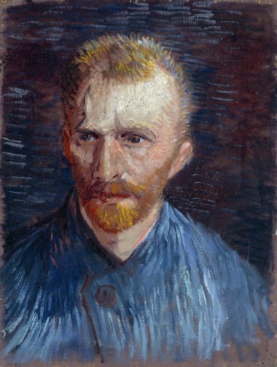 Självporträtt av Gogh, Vincent, van (1853-1890). Olja på duk, storlek: 44,5x33,6 av Vincent van Gogh
