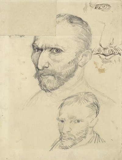 Självporträtt av Gogh, Vincent, van (1853-1890) av Vincent van Gogh