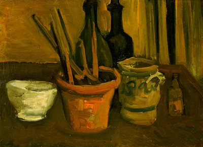 Stilleben av penslar i en blomkruka av Vincent van Gogh