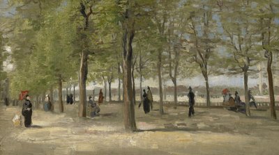 Terrass i Luxembourgträdgården av Vincent van Gogh