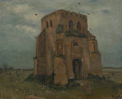 Gamla kyrktornet i Nuenen av Vincent van Gogh