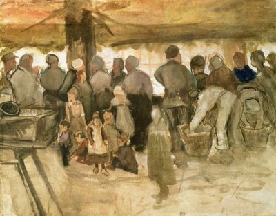 Potatismarknaden, 1882 av Vincent van Gogh