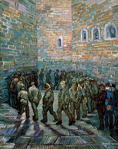 Fängelsegården, 1890. av Vincent van Gogh