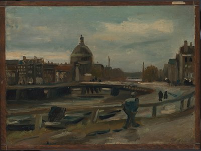 Singel nära den lutherska kyrkan i Amsterdam av Vincent van Gogh