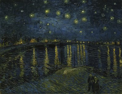 Den stjärnklara natten, 1888 av Vincent van Gogh