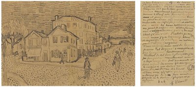 Det gula huset Gatan, brev till Theo från Arles, lördagen den 29 september 1888 av Vincent van Gogh