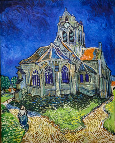 Kyrkan i Auvers-Sur-Oise, utsikt från chevet av Vincent van Gogh