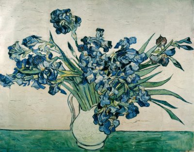 Vas med iris av Vincent van Gogh