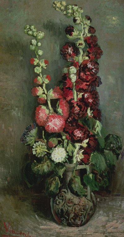 Vas av stockrosor, 1886 av Vincent van Gogh