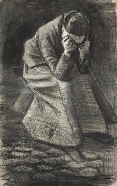 Gråtande kvinna, 1883 av Vincent van Gogh