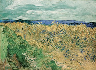 Wheatfield med blåklint av Vincent van Gogh