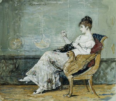 En lugn stund, av Vincente Gonzalez Palmaroli