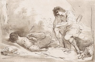 Cephalus och Procris, 1764-98. av Vincenzio Vangelisti