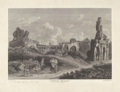 Amfiteatern i Capua Anfiteatro Campano a S. Maria di Capua (titel på objekt) av Vincenzo Alloja
