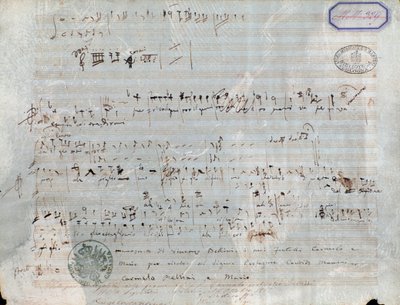 Noter för The pirate, opera av Vincenzo Bellini av Vincenzo Bellini