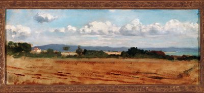Landskap med moln i Castiglioncello (olja på duk av Vincenzo Cabianca