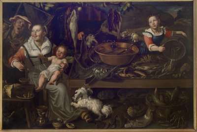Fiskhandlare av Vincenzo Campi