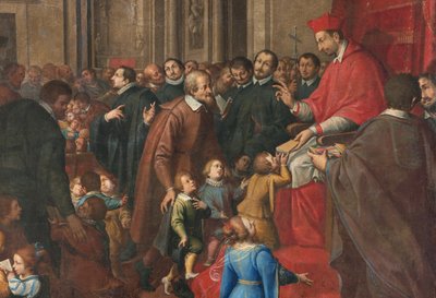Milano, San Francesco da Paola-kyrkan, Fratelli Campi, San Carlo etablerar skolan för den kristna läran av Vincenzo and Campi Antonio Campi