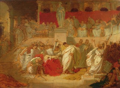 Caesars död av Vincenzo Camuccini