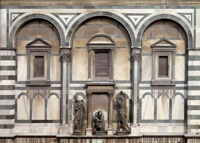 Johannes döparen, hans bödel och Salome (detalj av Florens dop) - skulptur 1571 av Vincenzo Danti