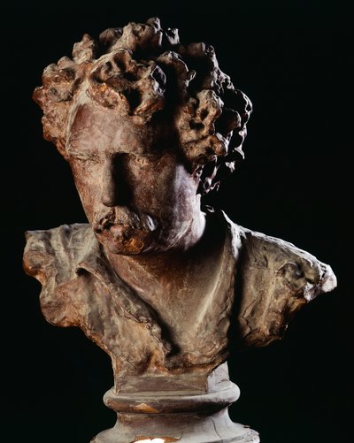 Porträtt av målaren Fortuny (vax) av Vincenzo Gemito