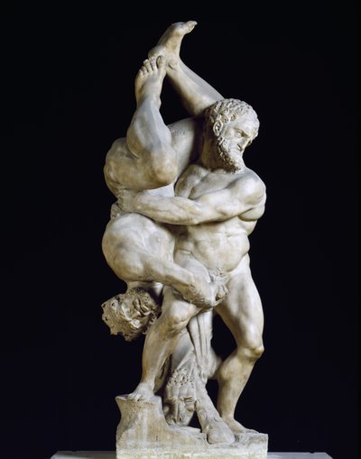Herkules och Diomedes - Brottarna av Vincenzo di Raffaello de Rossi