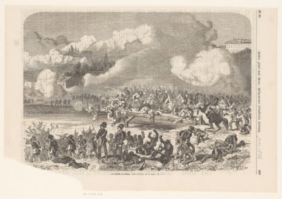 Slaget vid Custoza, 1866 Die Schlacht con Custoza (titel på objekt) av Vinzenz Katzler