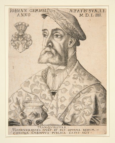 Porträtt av Joannes Gemmel av Virgil Solis