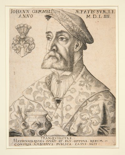 Porträtt av Joannes Gemmel av Virgil Solis