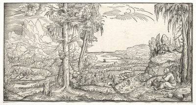 St John på ön Patmos av Virgilius Solis