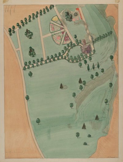 Eliza B. Jumel Estate, ca 1936. av Virginia Richards