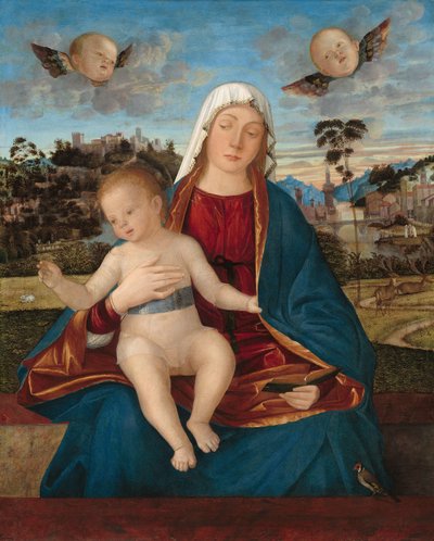 Madonna och barn, ca 1505-10 (olja på poppelpanel) av Vittore Carpaccio