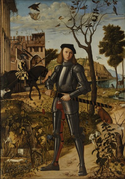 Porträtt av en riddare av Vittore Carpaccio