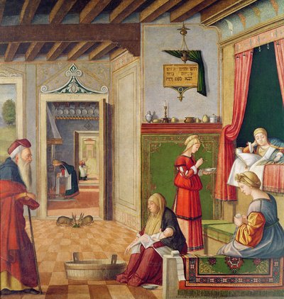 Jungfruns födelse, 1504-08 (se även 204962) av Vittore Carpaccio