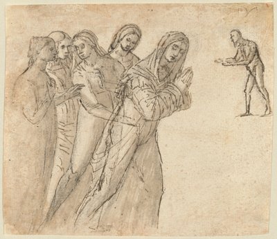 Jungfrun och fyra andra kvinnor av Vittore Carpaccio
