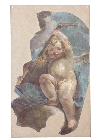 Fresker av änglar, ursprungligen från St. Augustinus kyrka av Vittorio Maria Bigari