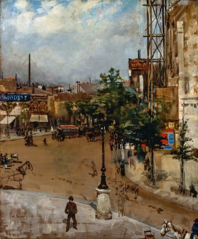 Parisisk gata av Vittorio Matteo Corcos