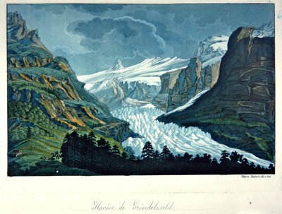 Glacier of Grindelwald, illustration från 