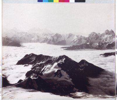 Panoramaröntgenbild från toppen Mount Elbrus av Vittorio Sella