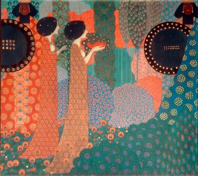 Prinsessorna och krigarna av Vittorio Zecchin