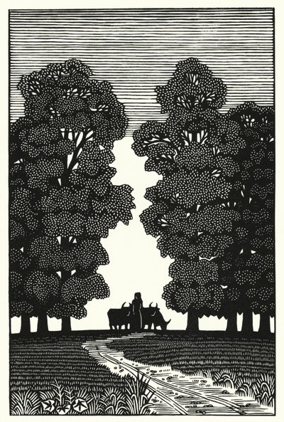 Illustration för Tess Of The D’Urbervilles av Thomas Hardy (gravyr) av Vivien Gribble