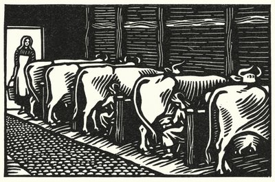 Illustration för Tess Of The D’Urbervilles av Thomas Hardy (gravyr) av Vivien Gribble